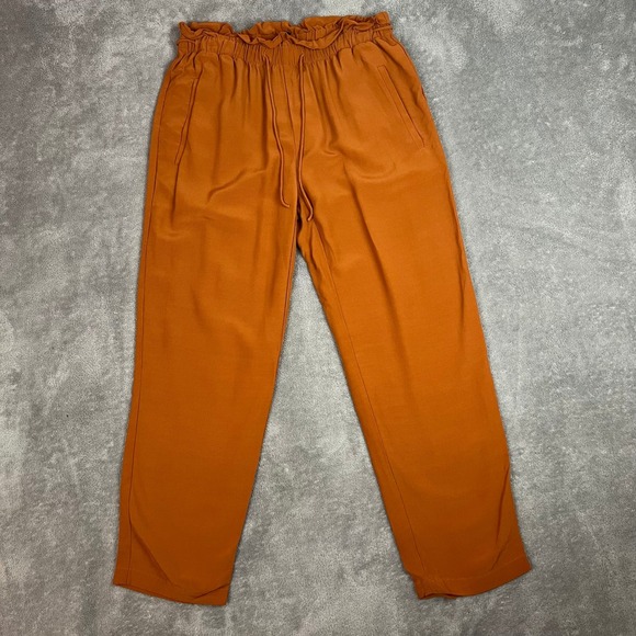Eileen Fisher Pants - Eileen Fisher Tencel Viscose Crepe Pants Womens XS Orange Sustainable